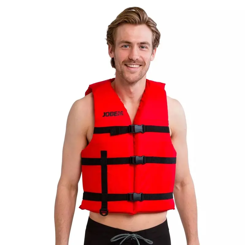 Jobe Universal Adjustable Life Vest – Red Buoyancy Aid For Recreational Water Use 1