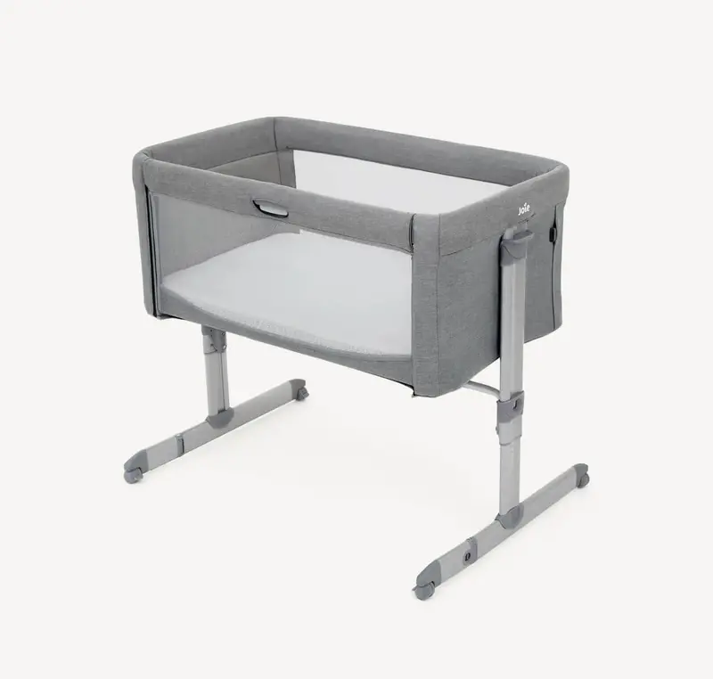 Joie Roomie Portable Playpen In Soft Gray Flannel Fabric 1