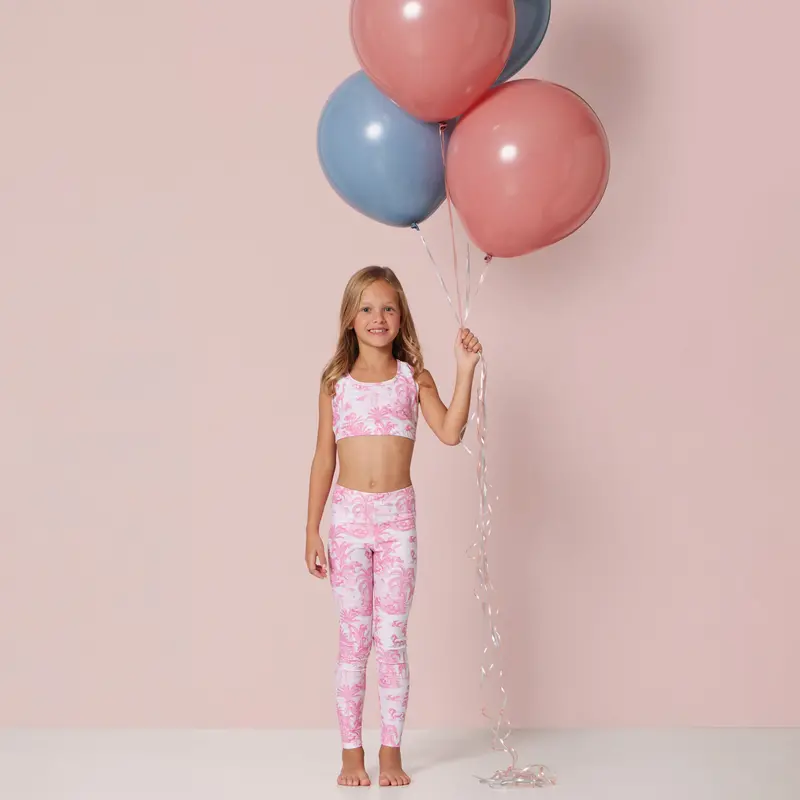 Jungle Pink Active Top For Girls 1