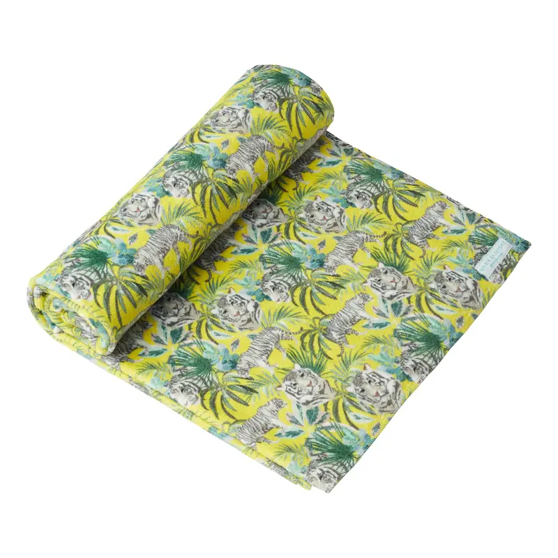 Jungle Yellow Beach Towel 1