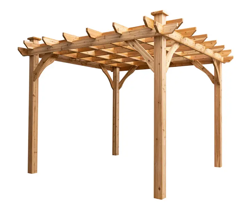 Kalamalka 10' X 10' Pergola Building Kit 1
