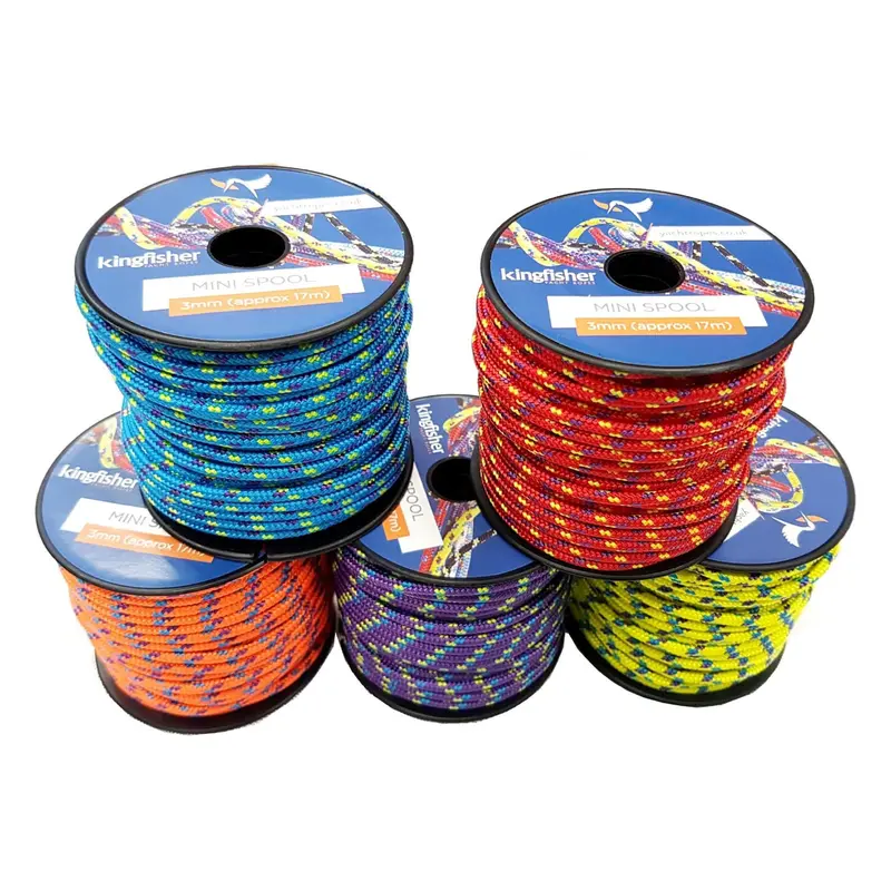 Kingfisher Mini Spool Yacht Rope – 2Mm Diameter, 25M Length, Assorted Colors 1