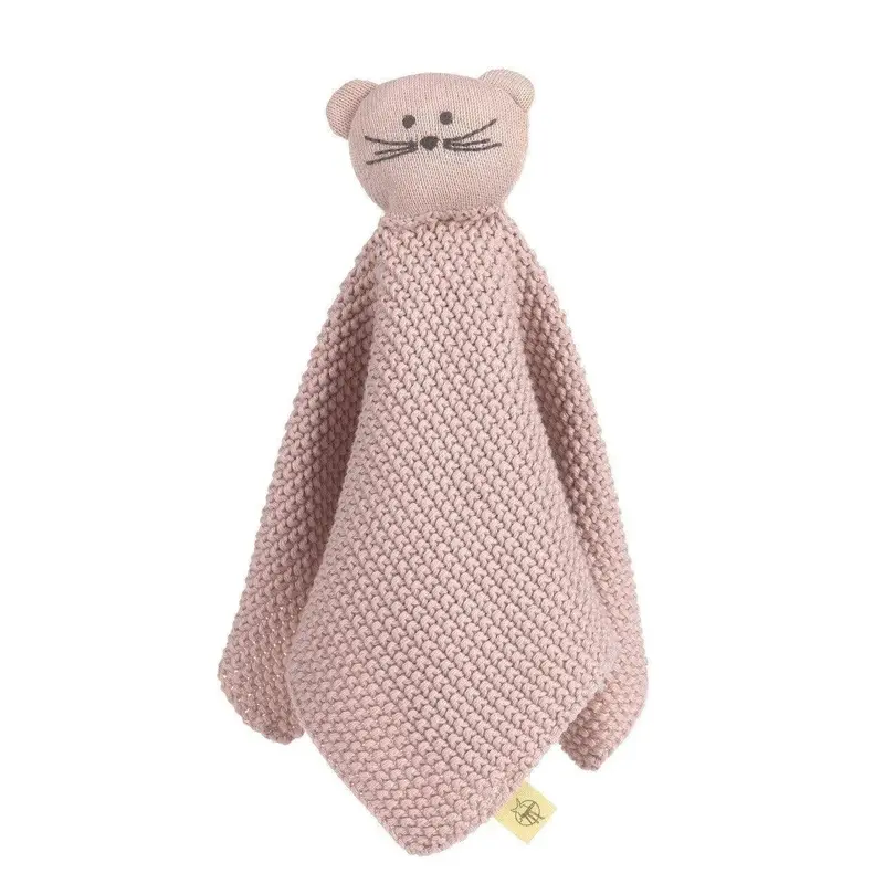 Laessig Gots-Certified Knitted Baby Comfort Blanket – Little Chums Mouse 1