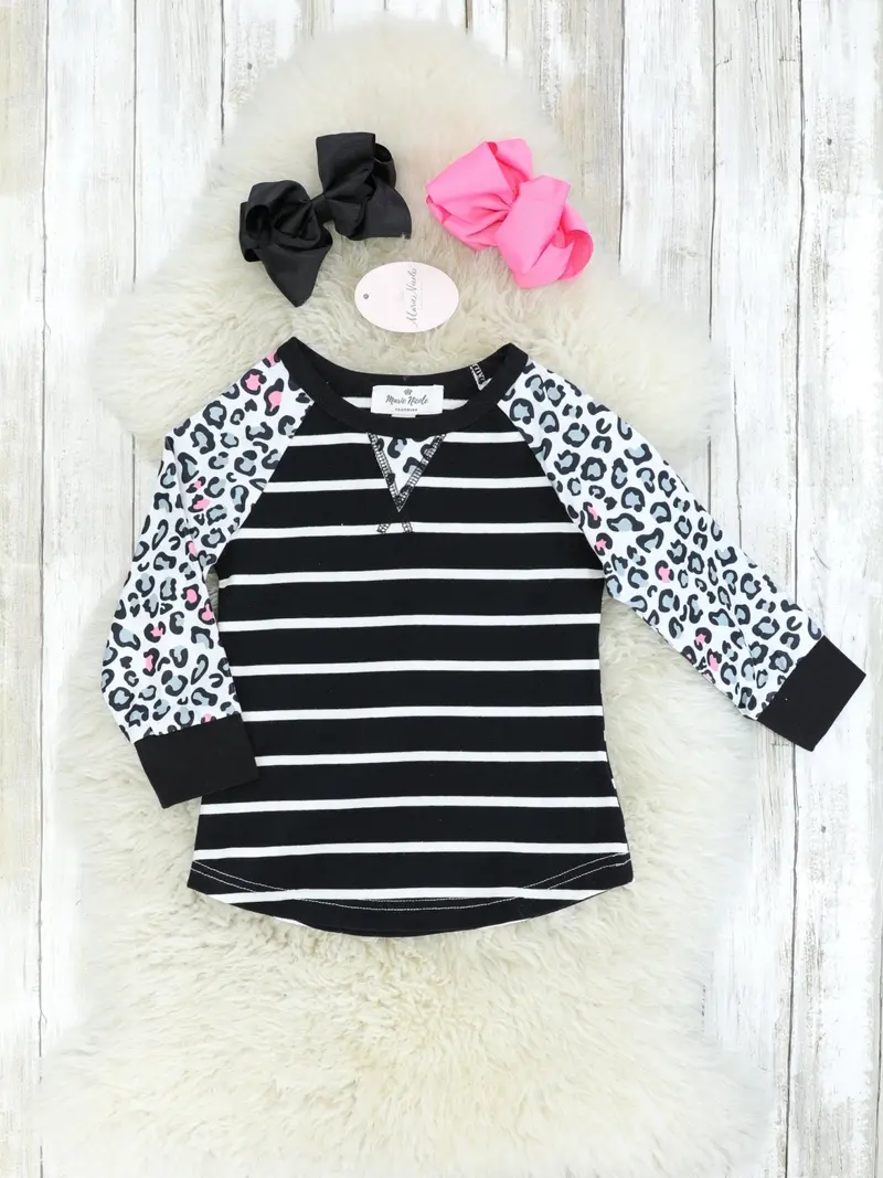 Leopard-Striped Casual Shirt For Kids 1