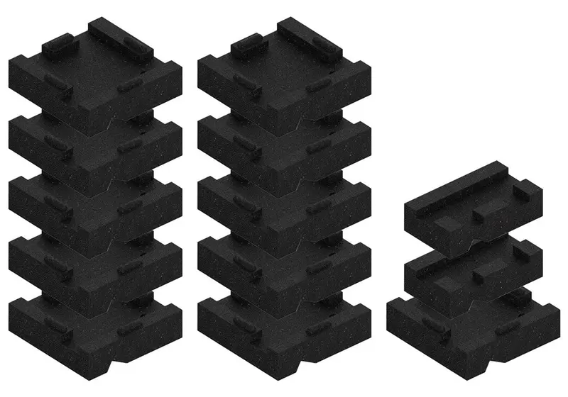 Level-Dry Foundation Kit: 11 Large + 2 Small Blocks 1