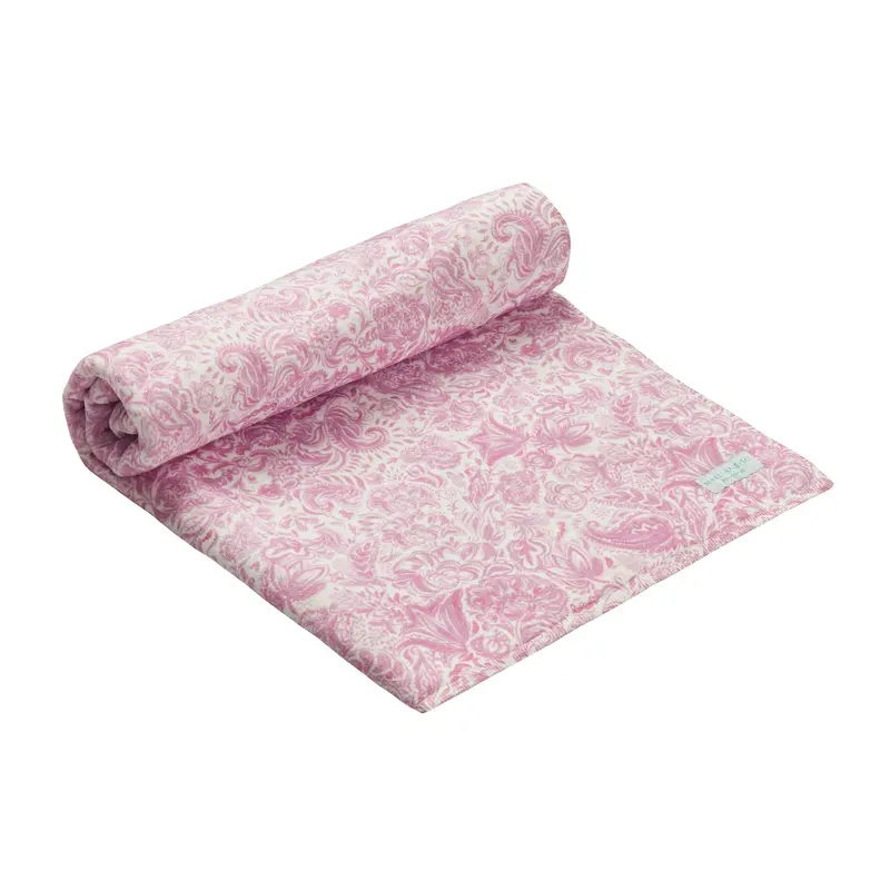 Lilac Paisley Beach Towel 1