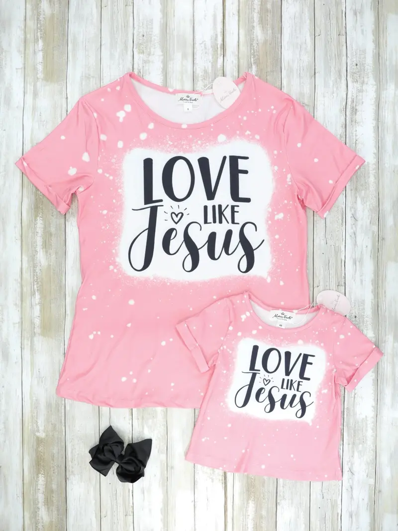 "Love Like Jesus" Faith-Based Matching Shirt Set 1