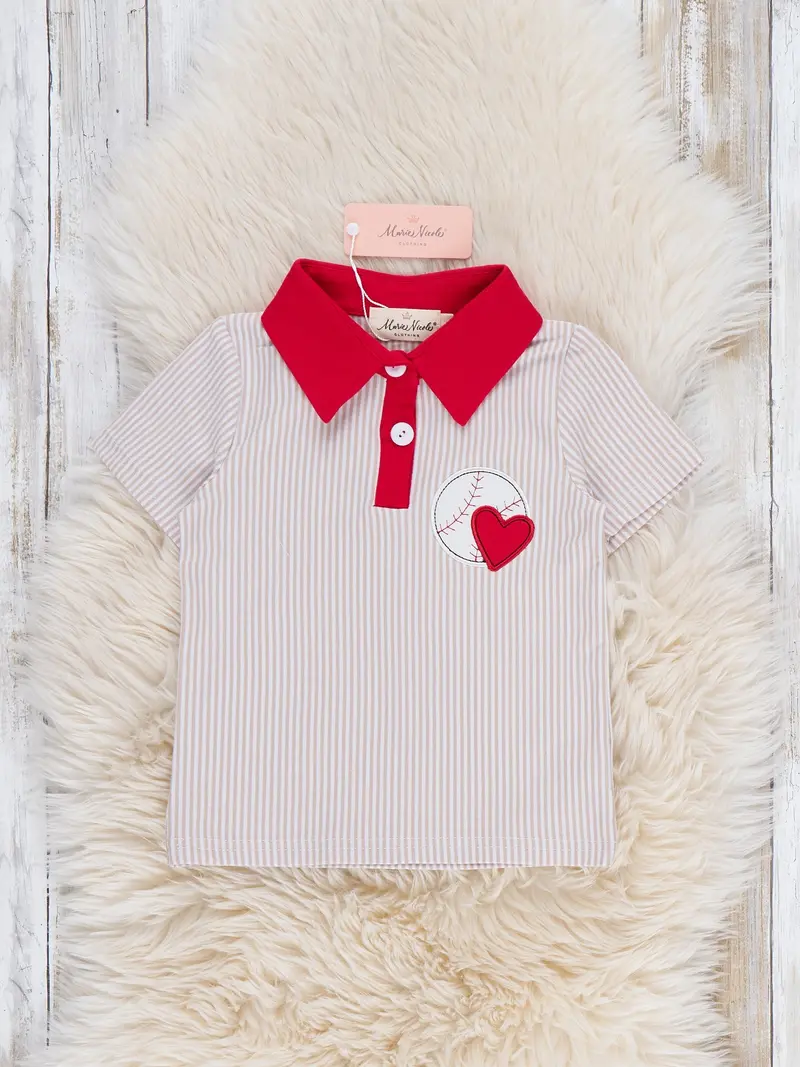 Love The Game Embroidered Cotton Shirt For Toddlers 1