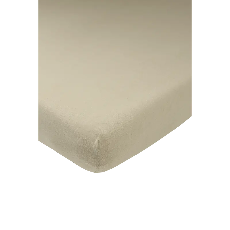 Meyco Budget Basics Jersey Crib Sheet – 50 × 90 Cm, Taupe, 100% Cotton 1