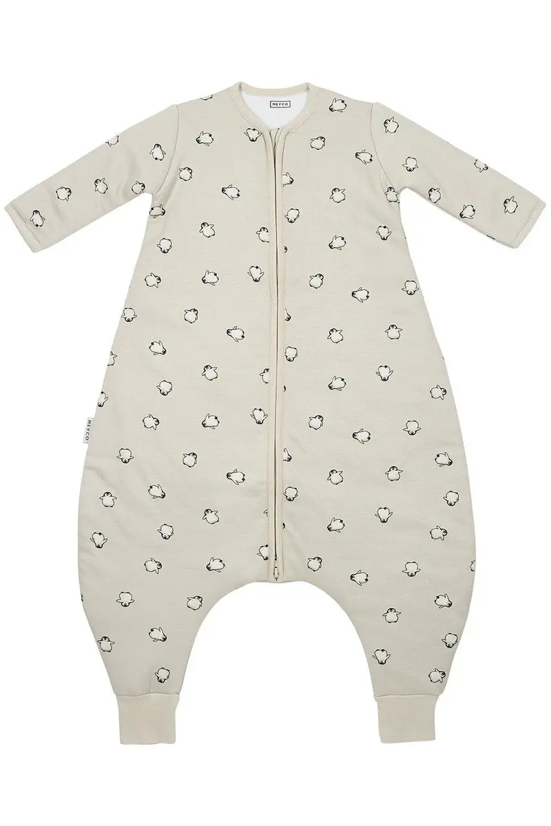 Meyco Penguin Winter Sleep Suit – Soft Sand 80 Cm Thermal Jumper With Full Coverage 1