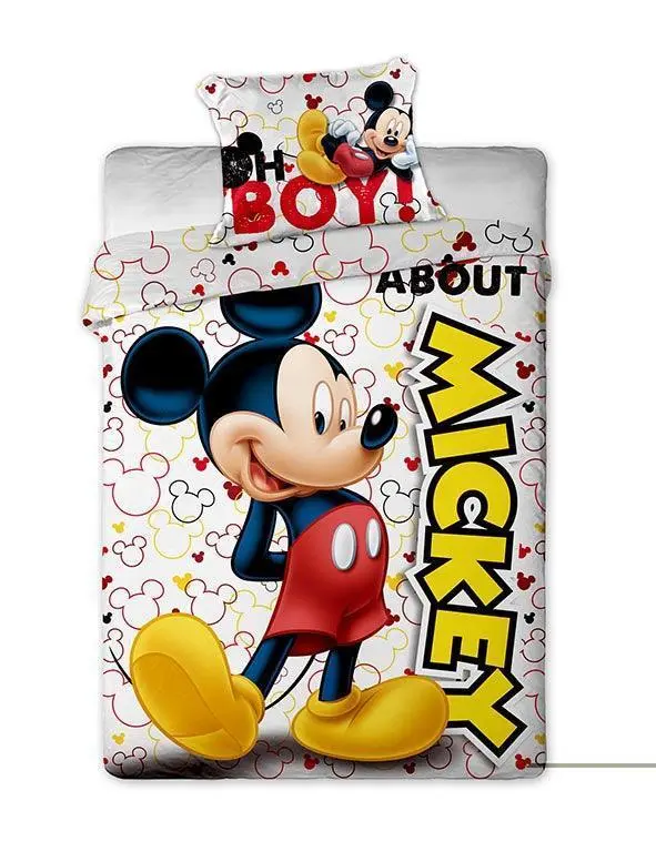 Mickey Mouse Kids Bedding Set – Cotton Quilt Cover & Pillowcase 1