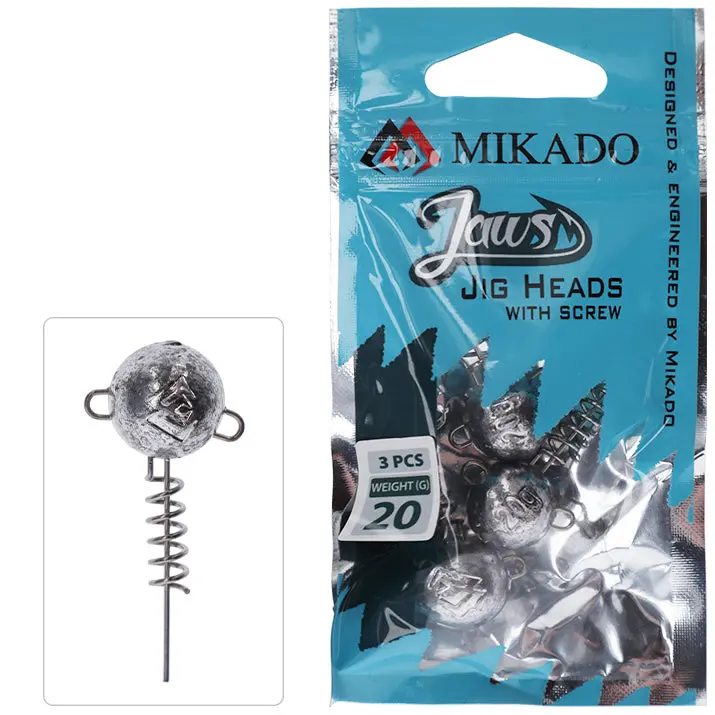 Mikado Jaws Screw Jig Heads – Stinger-Compatible Threaded Jigs In Multiple Weights 1