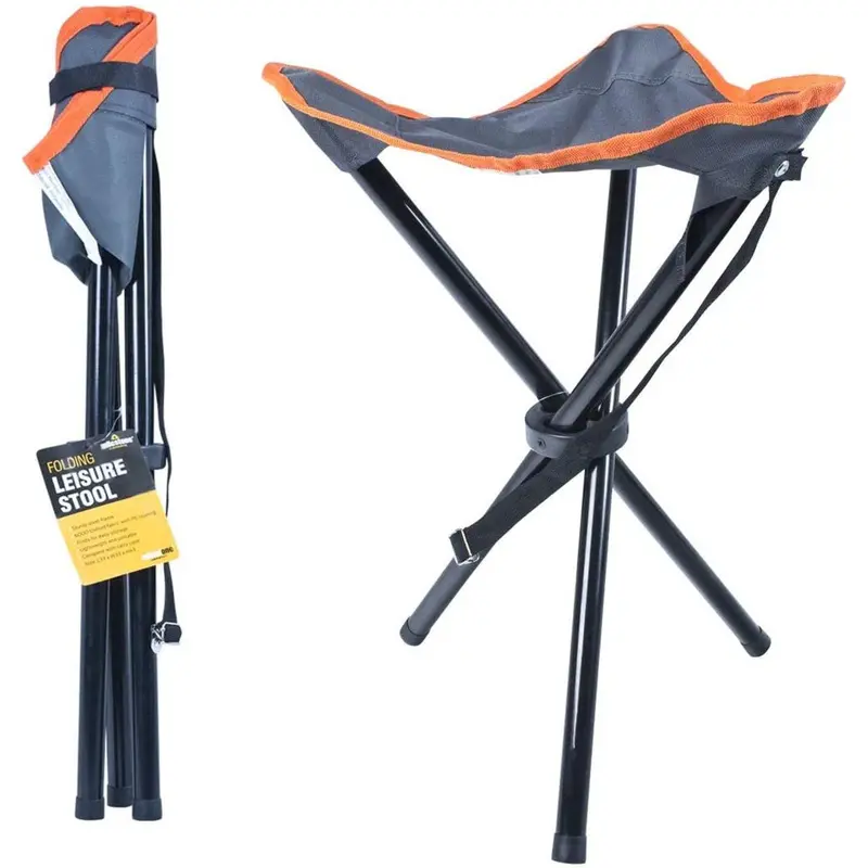 Milestone Compact Tripod Stool – Portable Folding Camping Seat 1