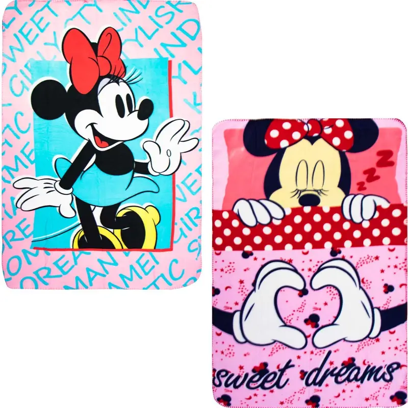 Minnie Mouse Fleece Blanket – Adorable Pastel-Themed Soft Blanket For Little Ones 1