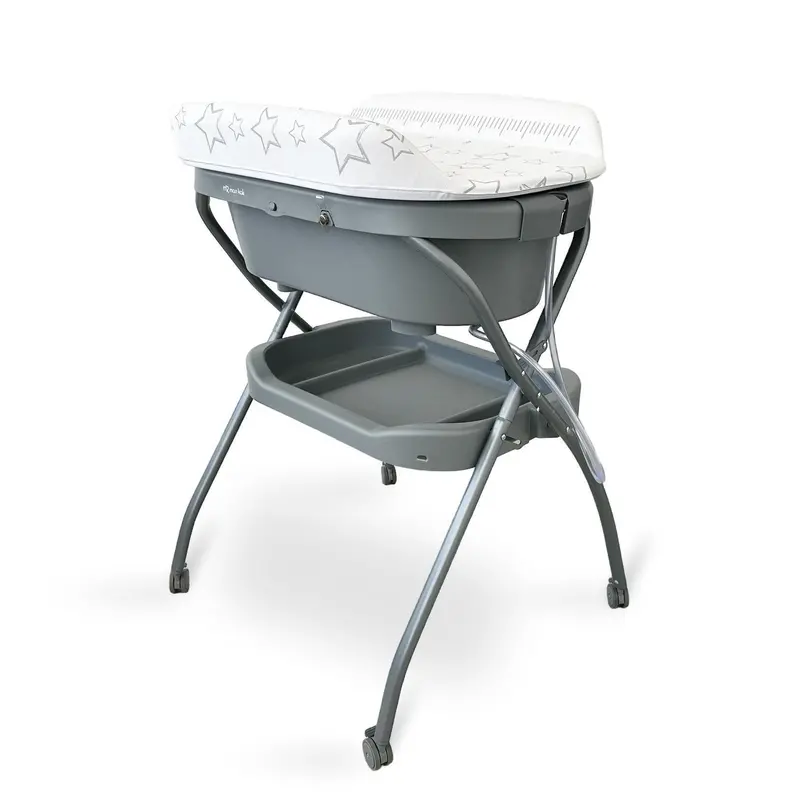 Mk Collection Splash Baby Bath System – Foldable Tub, Stand & Changing Mat Combo 1