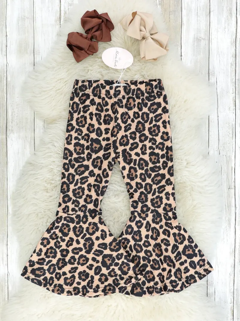 Mom-And-Me Leopard Print Bell Bottoms 1