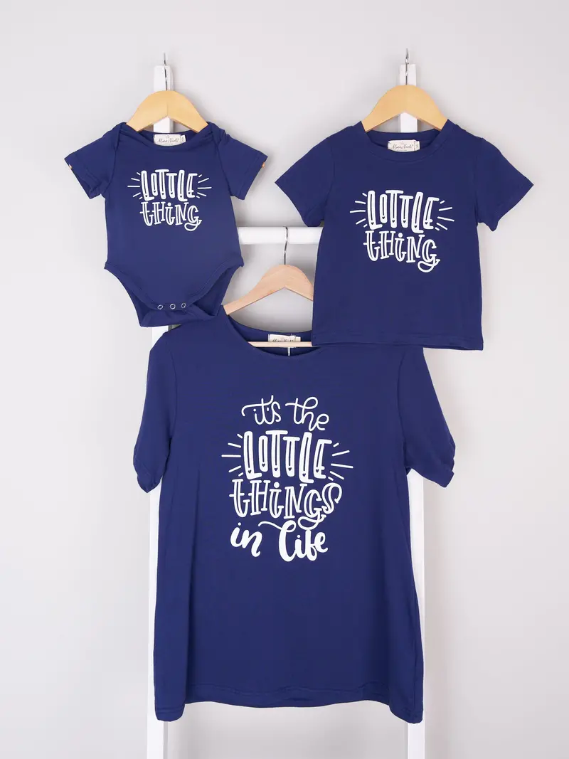 Mom And Me Little Things In Life Matching Shirt And Romper 1
