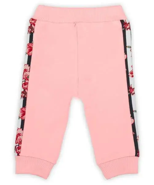 Nana Girls’ Pink Striped Sweatpants – Casual Fit 1
