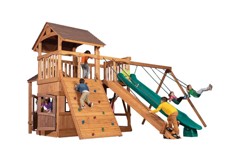 Olympian Outlook Xl Standard Dual-Swing Set 1