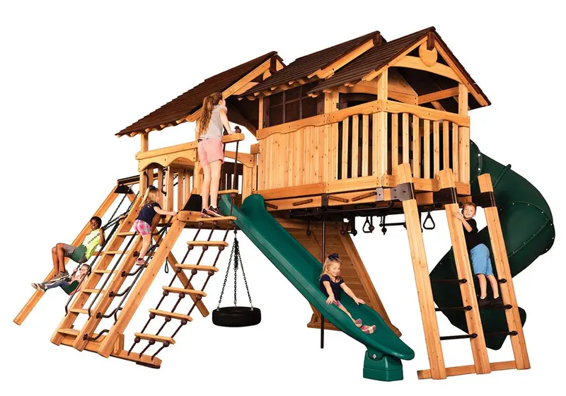 Olympian Peak Jumbo Triple-Swing Play Structure 1