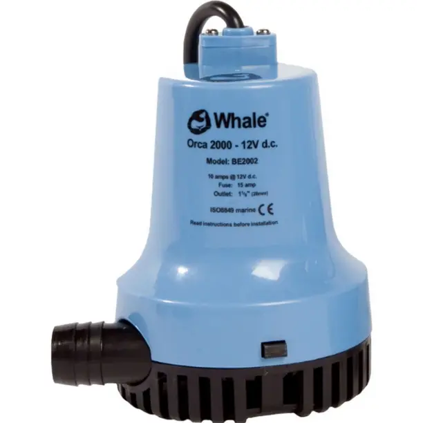 Orca Be2002 12V Submersible Bilge Pump – 2000 Gph High-Capacity 1