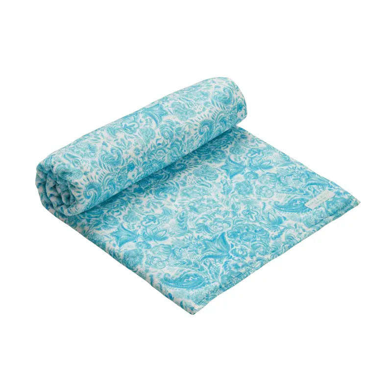 Paisley Beach Towel In Turquoise 1