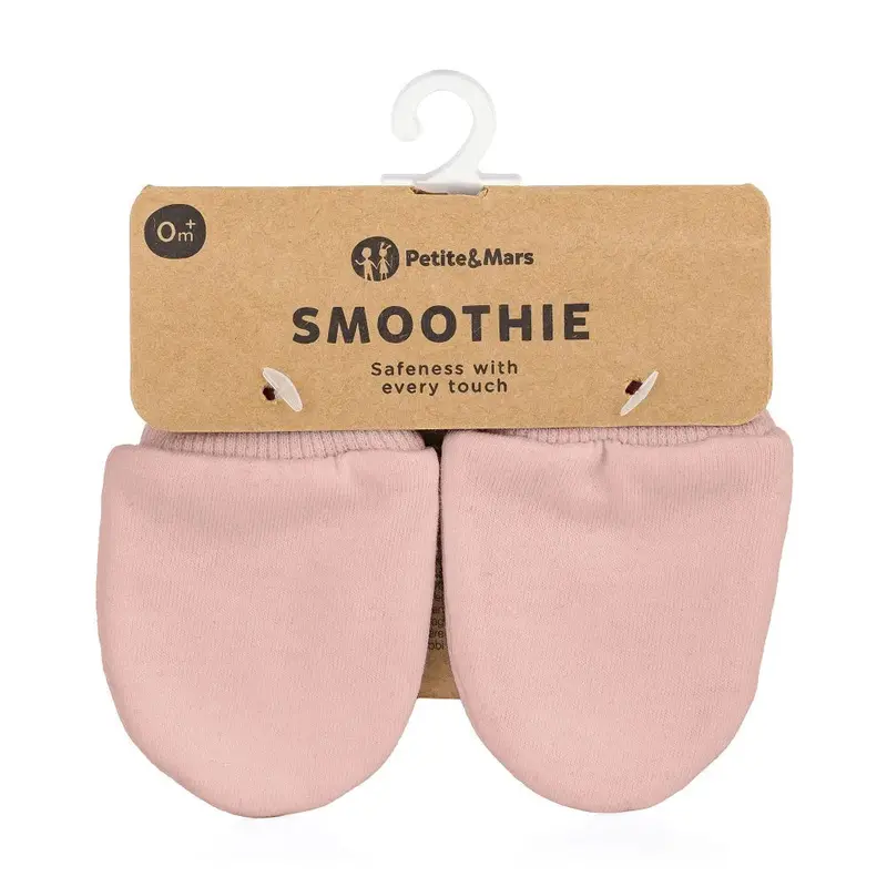 Petite&Mars Smoothie Newborn Cotton Gloves – Soft & Breathable 2