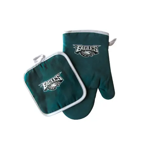 Philadelphia Eagles Nfl Kitchen Heat Protection Set – Oven Mitt & Pot Holder 1