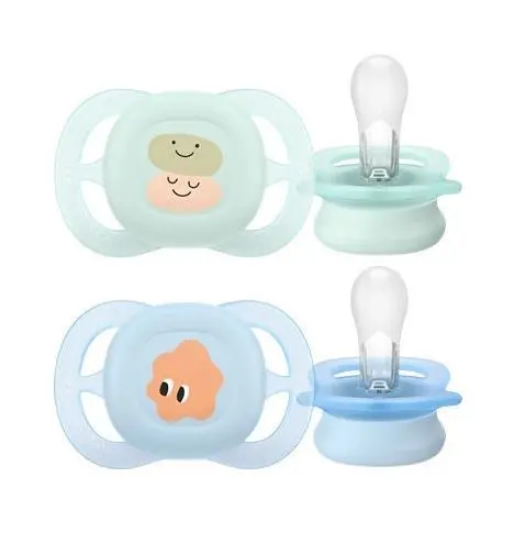 Philips Avent Ultra Start Soother (0–2M) – Boy Design, 2-Piece Set 1