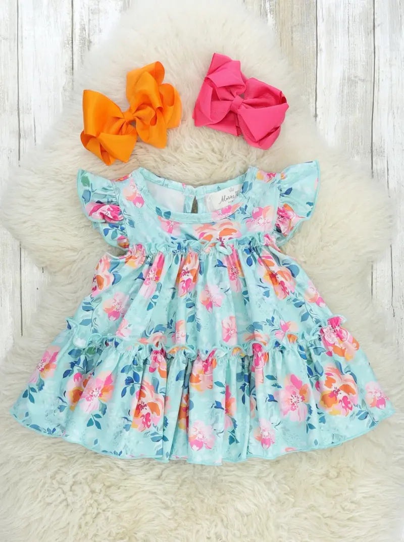 Pink Anemone Tiered Ruffle Tunic Top 1