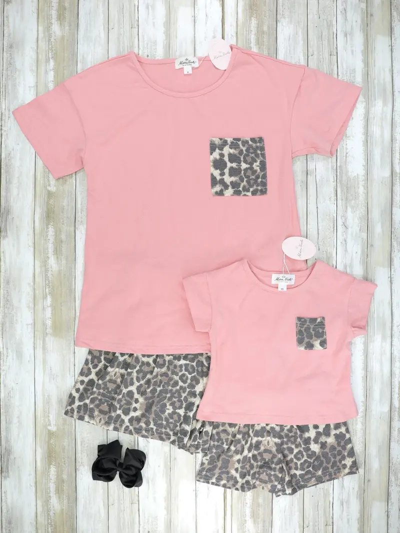 Pink Leopard Print Loungewear Duo 1