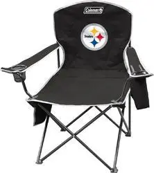 Pittsburgh Steelers Xl Quad Folding Chair With Cooler Compartment 1