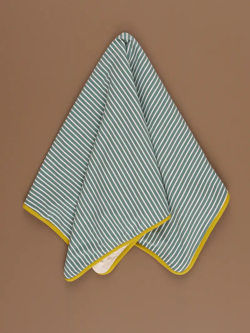 Poppy Sunshine Striped Minky Touch Blanket 1