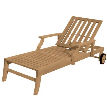 Professional Teak Chaise Lounge Restoration Service 1
