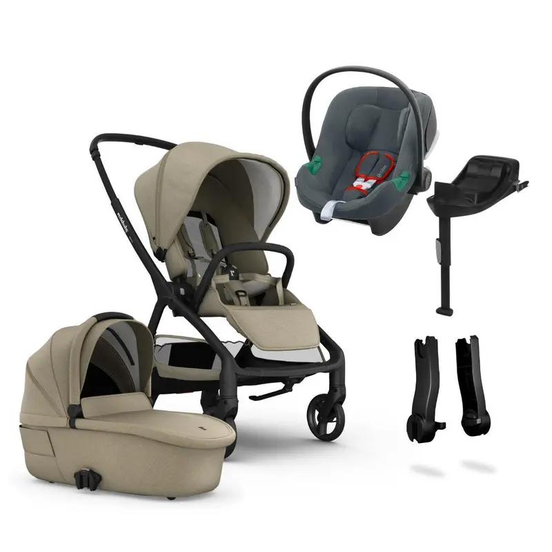 Redsbaby Aeron Stroller Bundle: Carrycot + Aton B2 Car Seat + Base One 4