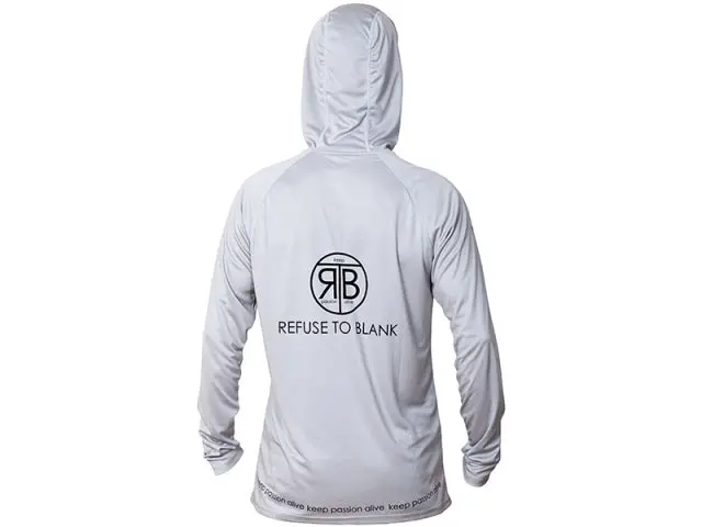 Rtb Uv Long-Sleeve Hoodie – Light Grey Fishing Hoodie With Upf 50+ Sun Protection 1
