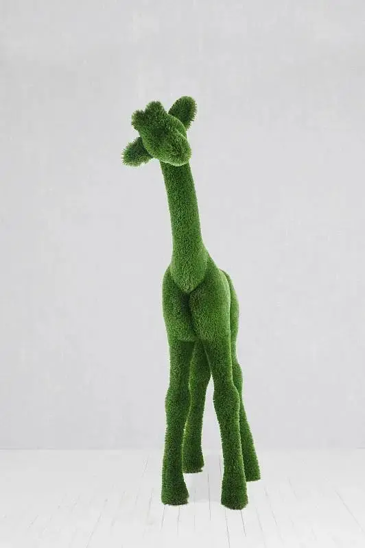 Small Giraffe Topiary – Petite Tall-Necked Garden Accent 1