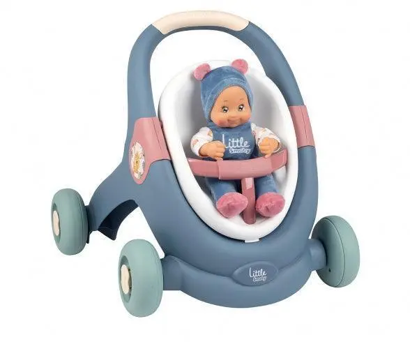 Smoby Ls 3-In-1 Walker With Doll Accessory Set 1