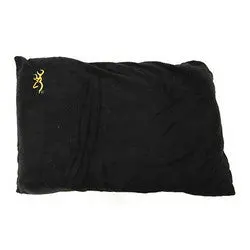 Solid Black Fleece Pillow – Cozy, Lightweight Rest Support 1