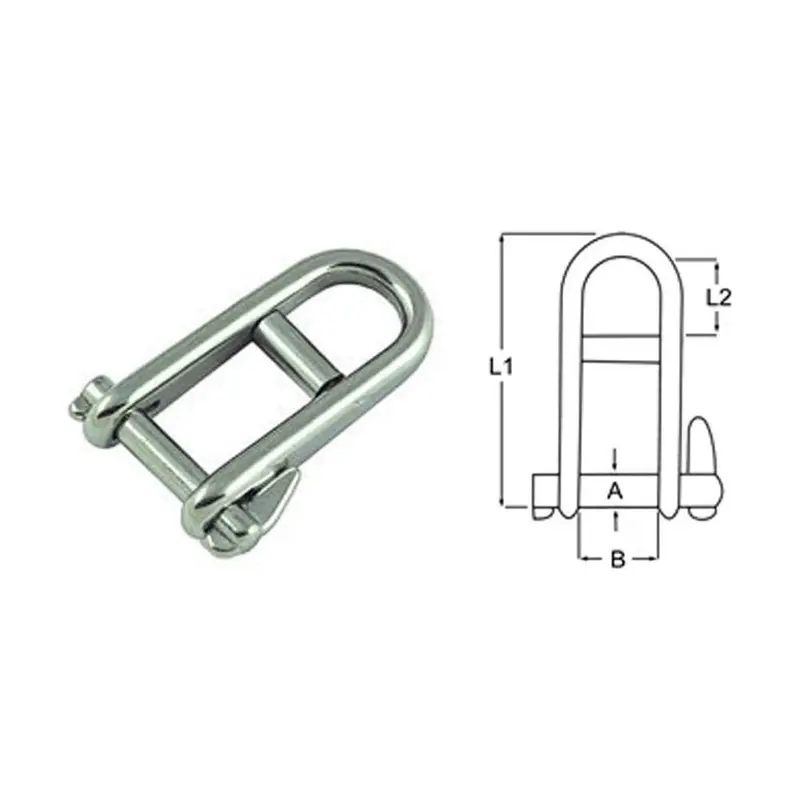 Solid Forged Stainless Steel Halyard Shackles – 5Mm And 8Mm Options 1