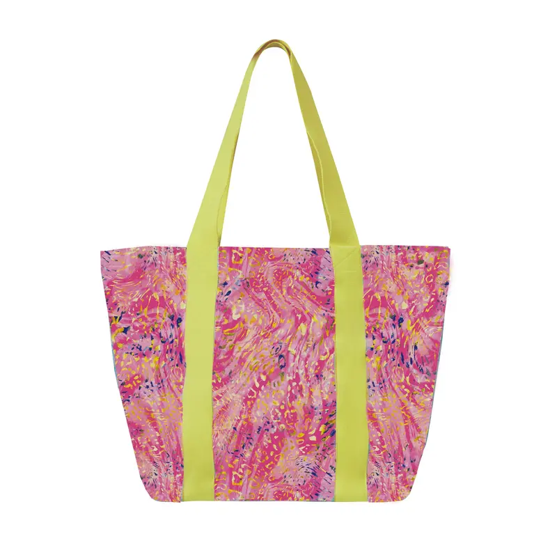 Splash-Pattern Beach Tote Bag 1