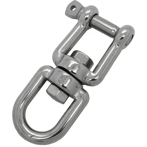 Stainless Steel Jaw Swivel Shackle – 6Mm Eye Diameter 1