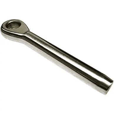 Stainless Steel Swaged Eye Terminal – Fits 3–4Mm Wire 1