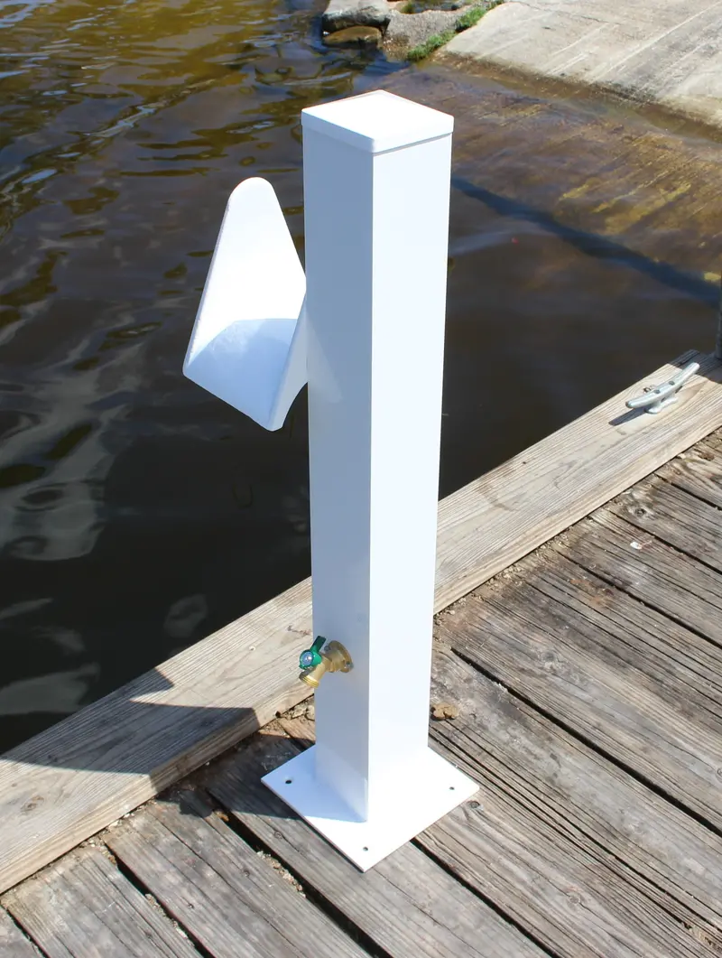 Standalone Water Service Pedestal – 36"H × 8"W × 8"D 1