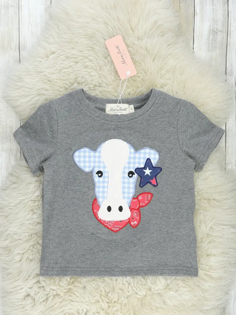 Stars & Stripes Cow-Print Graphic Tee 1
