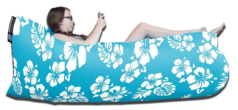 Surfs Up Inflatable Hammock Lounger – Beachy Pool Float & Portable Lounger 1
