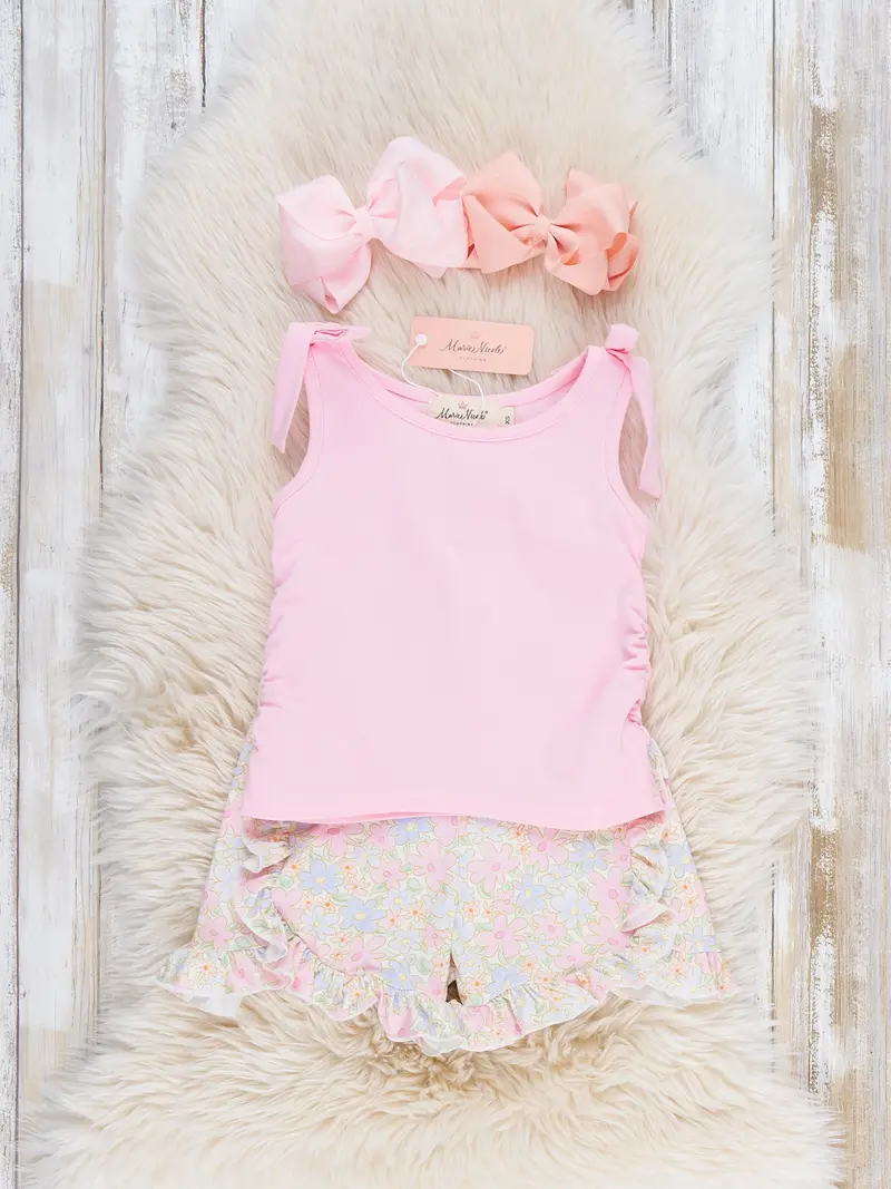 Sweet Meadow Floral Ruffle Outfit 1