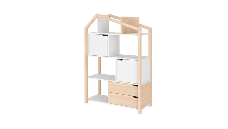 Tatam Phoebe Slim Vertical Bookcase For Contemporary Nurseries 1