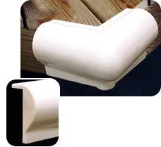 Taylor Made 6" × 6" White Pvc Right-Angle Dock Corner Guard 1