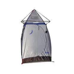 Tepee Gray Tent With Blue Fiberglass Pole Frame 1